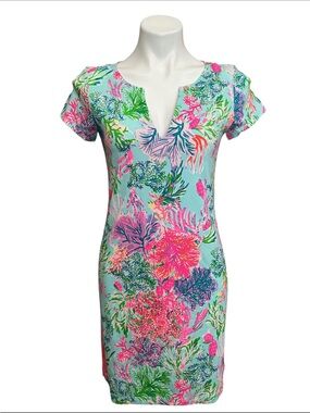 Lilly Pulitzer Sophiletta UPF 50+ Dress Cay To My Heart XL NWT